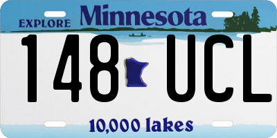 MN license plate 148UCL