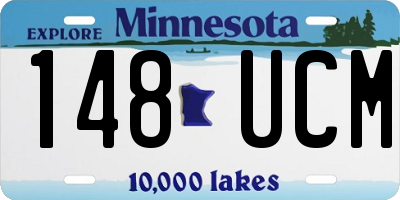 MN license plate 148UCM