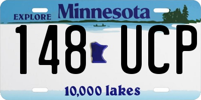 MN license plate 148UCP