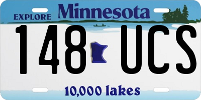 MN license plate 148UCS