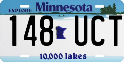 MN license plate 148UCT