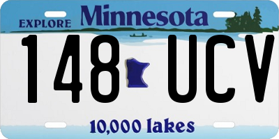 MN license plate 148UCV