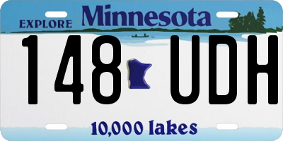 MN license plate 148UDH