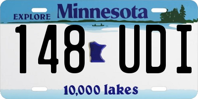 MN license plate 148UDI