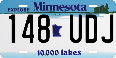 MN license plate 148UDJ