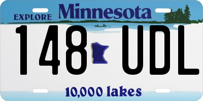 MN license plate 148UDL
