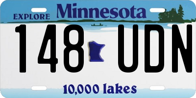 MN license plate 148UDN