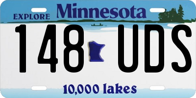 MN license plate 148UDS