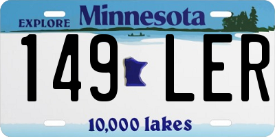 MN license plate 149LER