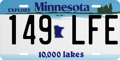 MN license plate 149LFE