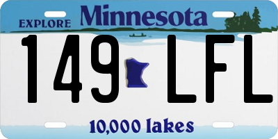 MN license plate 149LFL