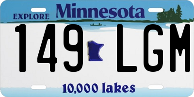 MN license plate 149LGM