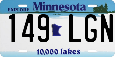 MN license plate 149LGN