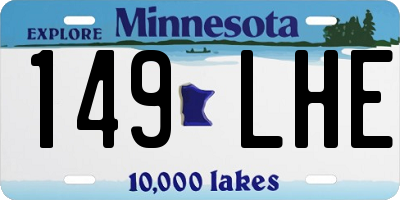 MN license plate 149LHE