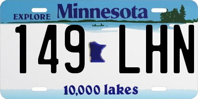 MN license plate 149LHN