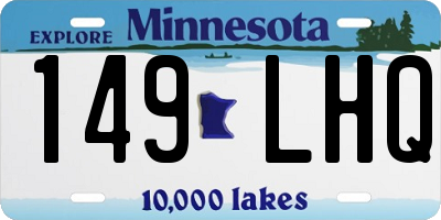 MN license plate 149LHQ