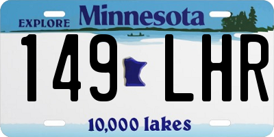 MN license plate 149LHR