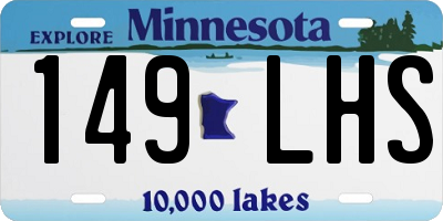 MN license plate 149LHS