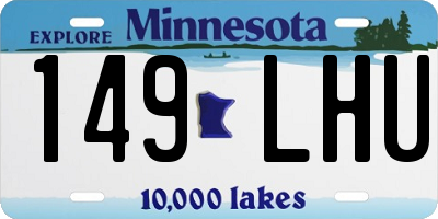 MN license plate 149LHU