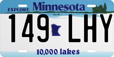 MN license plate 149LHY