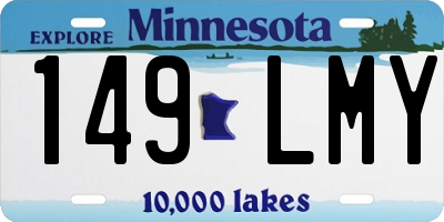 MN license plate 149LMY