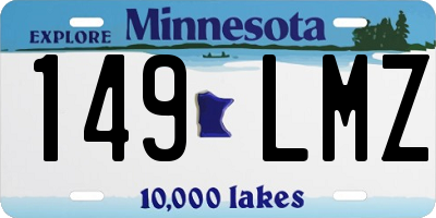 MN license plate 149LMZ