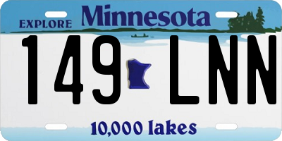 MN license plate 149LNN