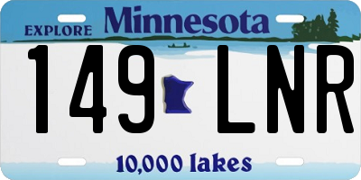 MN license plate 149LNR