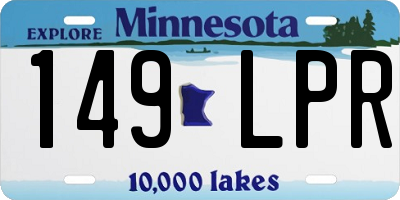 MN license plate 149LPR