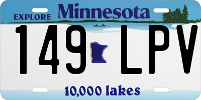 MN license plate 149LPV