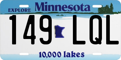 MN license plate 149LQL