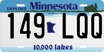 MN license plate 149LQQ