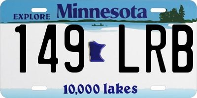 MN license plate 149LRB