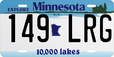 MN license plate 149LRG