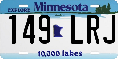 MN license plate 149LRJ