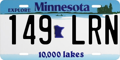 MN license plate 149LRN