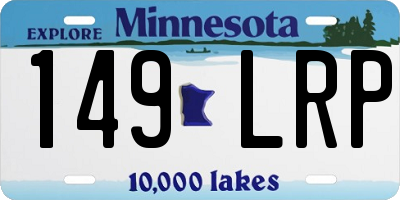 MN license plate 149LRP