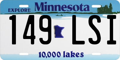 MN license plate 149LSI