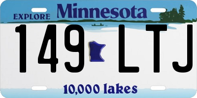MN license plate 149LTJ
