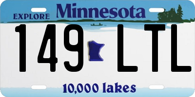 MN license plate 149LTL