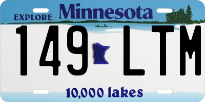 MN license plate 149LTM