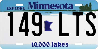 MN license plate 149LTS