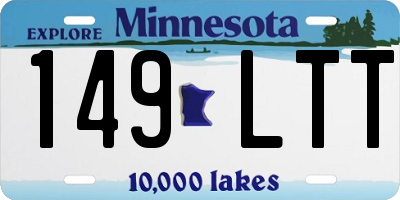 MN license plate 149LTT
