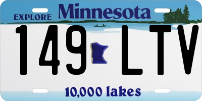 MN license plate 149LTV