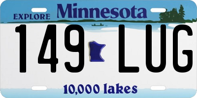 MN license plate 149LUG