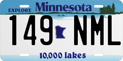 MN license plate 149NML