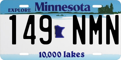 MN license plate 149NMN