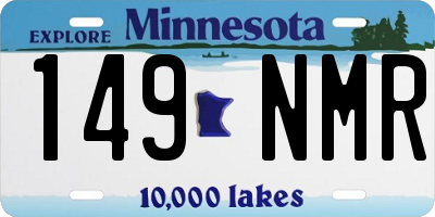 MN license plate 149NMR