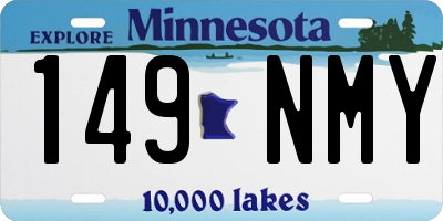 MN license plate 149NMY