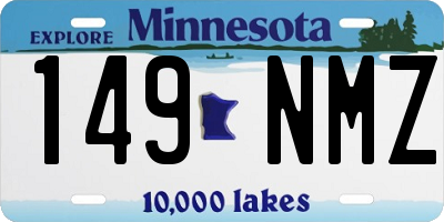 MN license plate 149NMZ